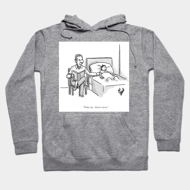 Classic Father Son Storytelling Cartoon Hoodie by abbottcartoons